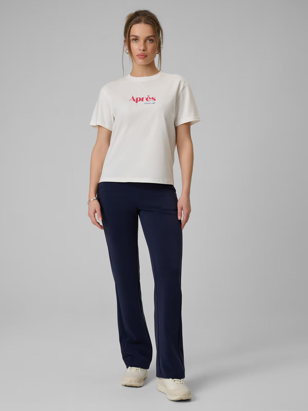 T-shirt boxy z nadrukiem damski
