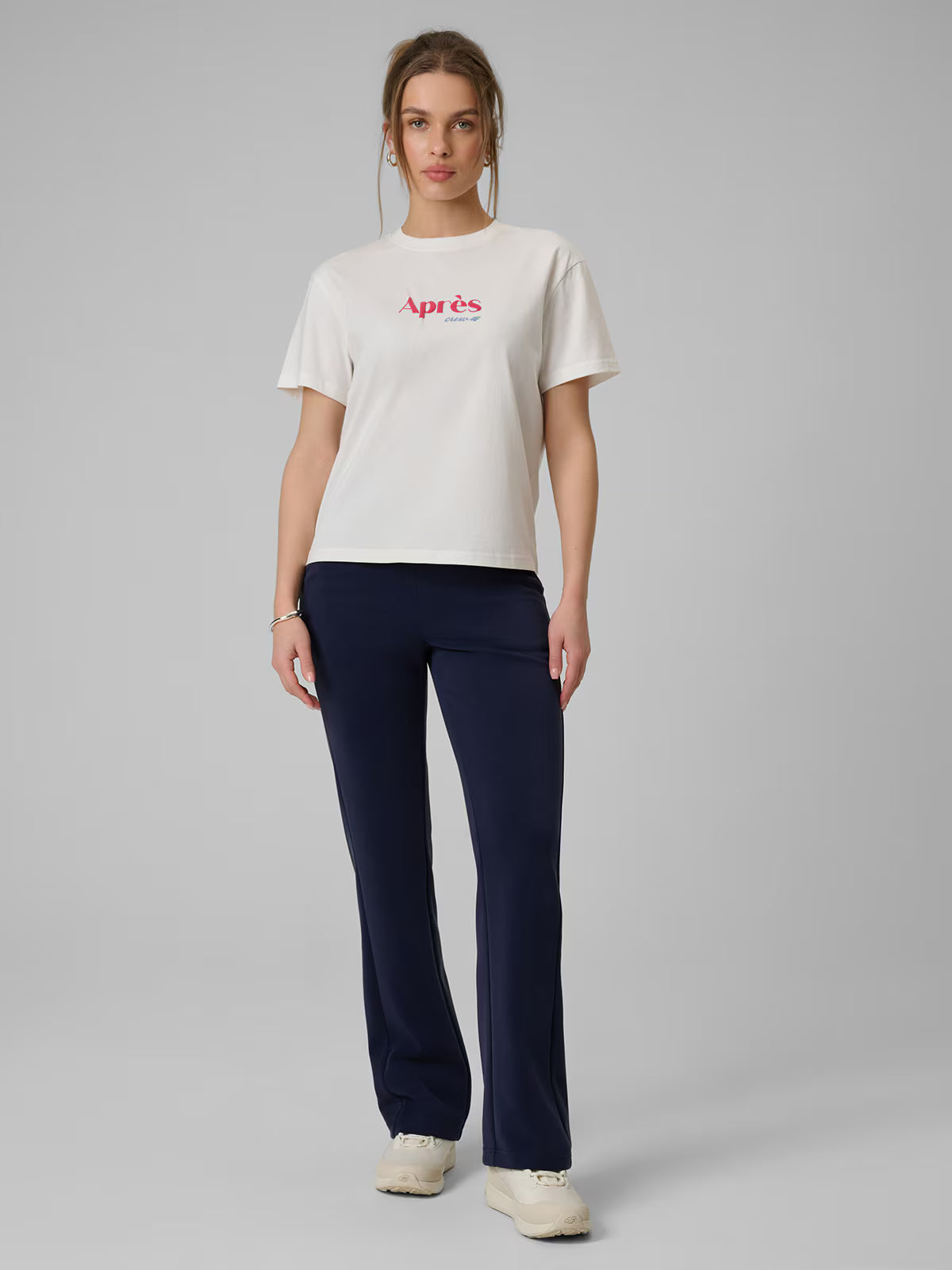 T-shirt boxy z nadrukiem damski