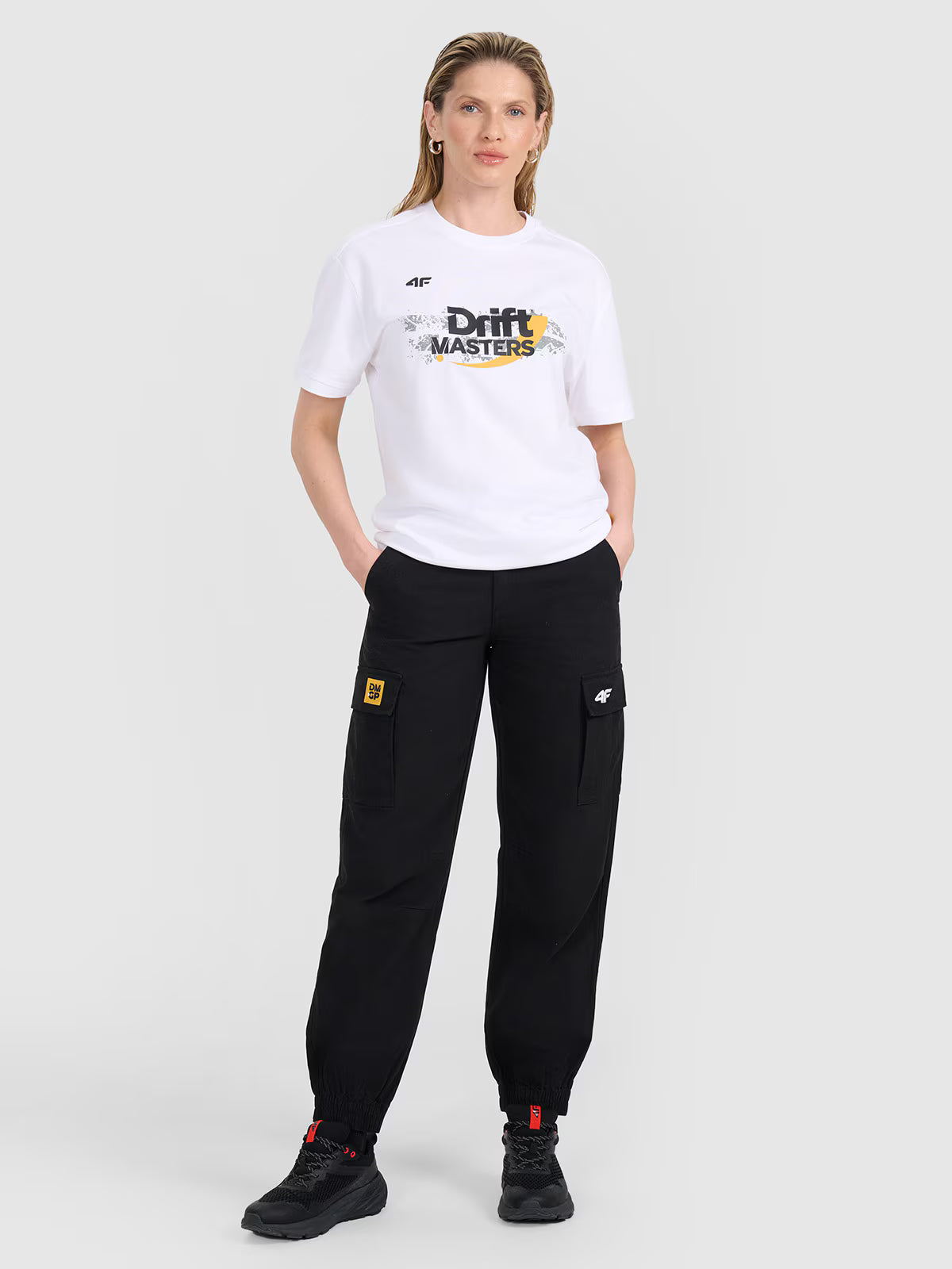 Spodnie casual cargo uniseks 4F x Drift Masters