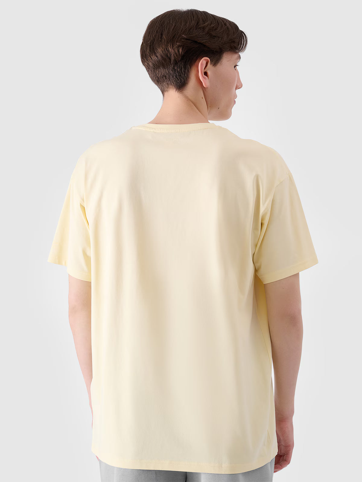T-shirt oversize z nadrukiem męski