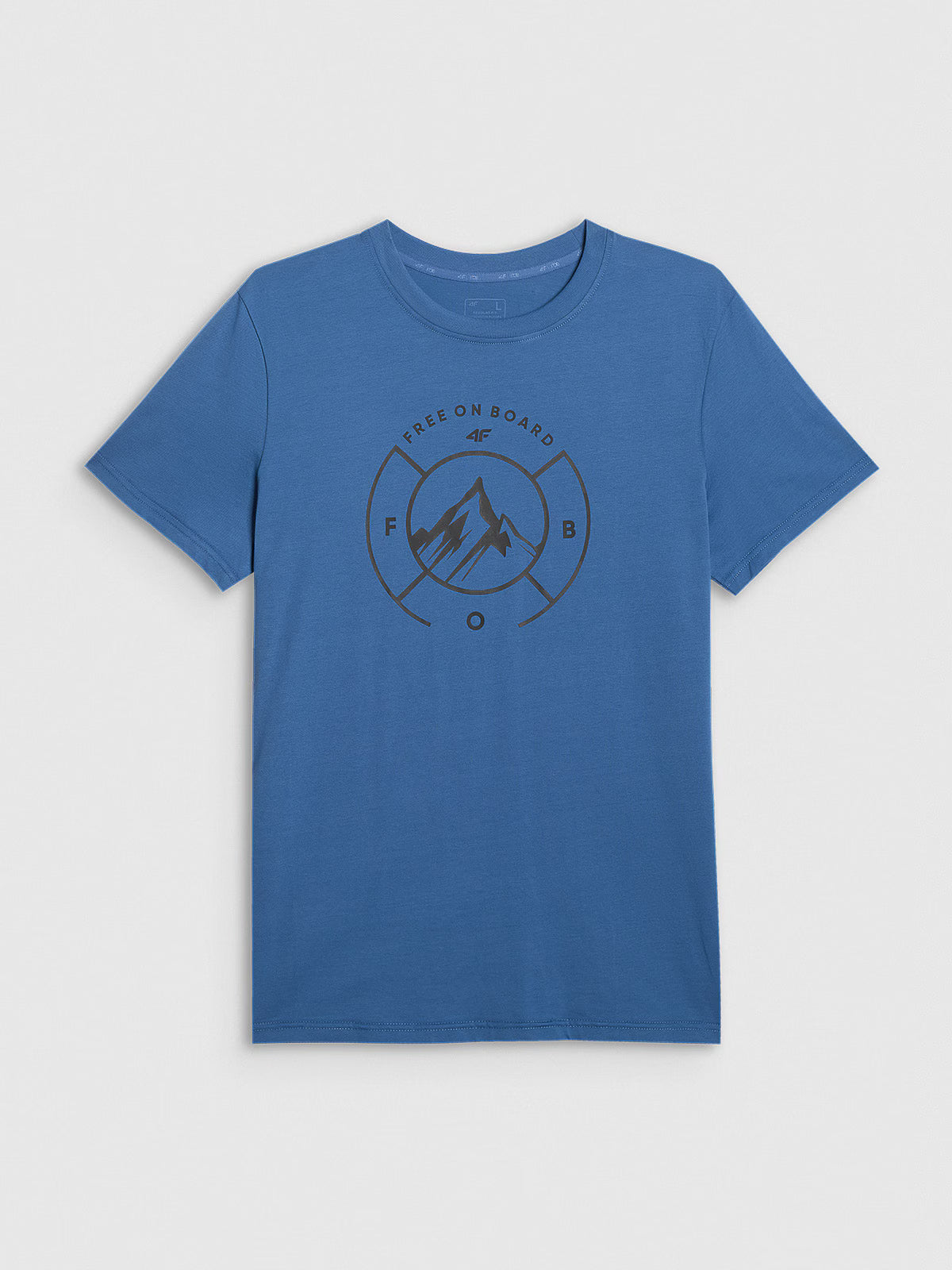 T-shirt regular z nadrukiem męski