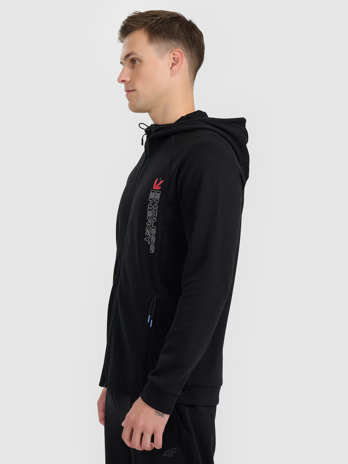 Bluza dresowa rozpinana z kapturem męska