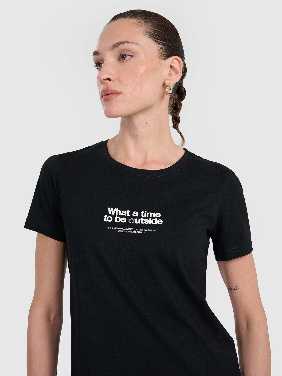 T-shirt regular z nadrukiem damski