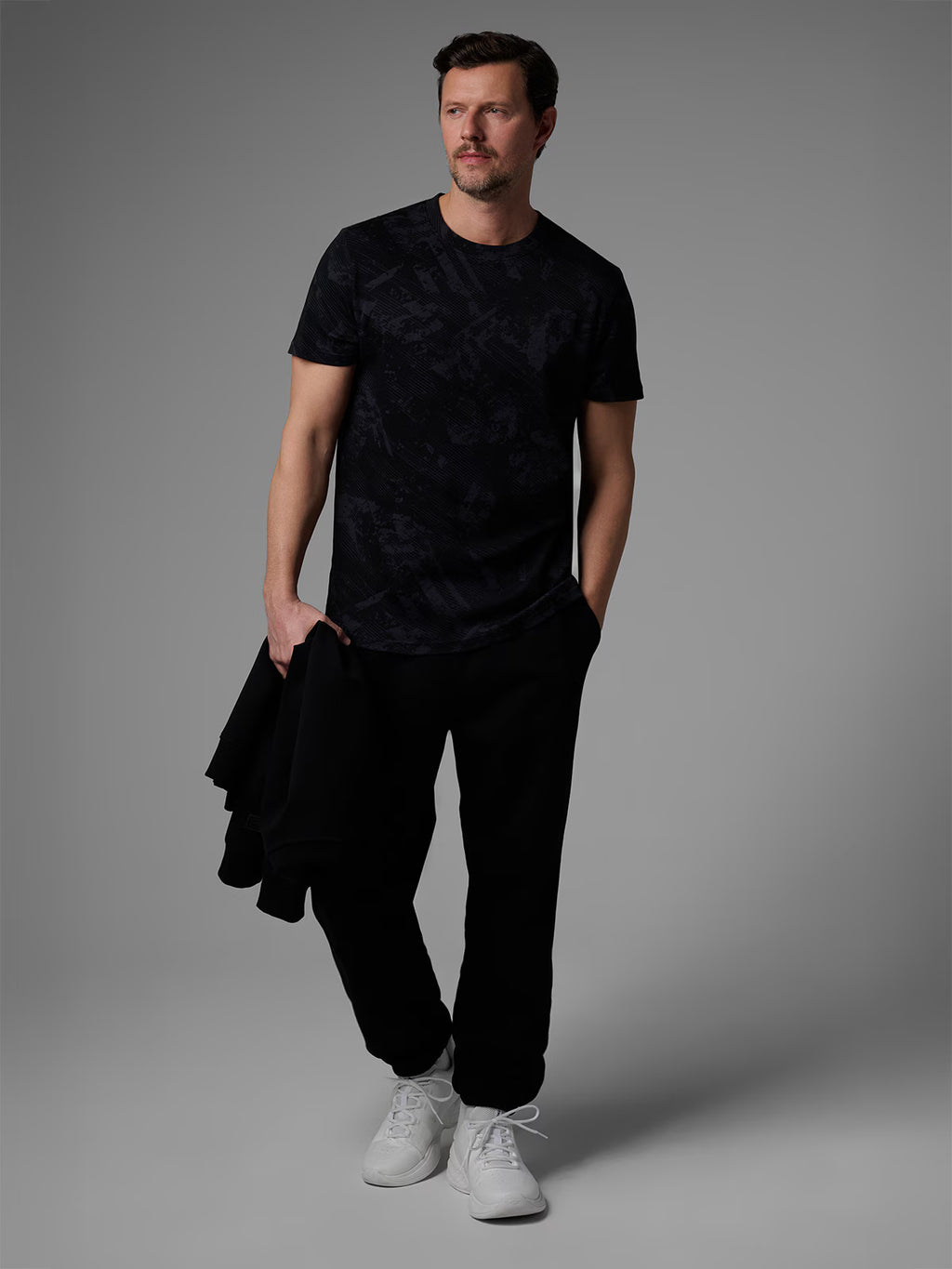 T-shirt regular z nadrukiem męski 4F x Robert Lewandowski