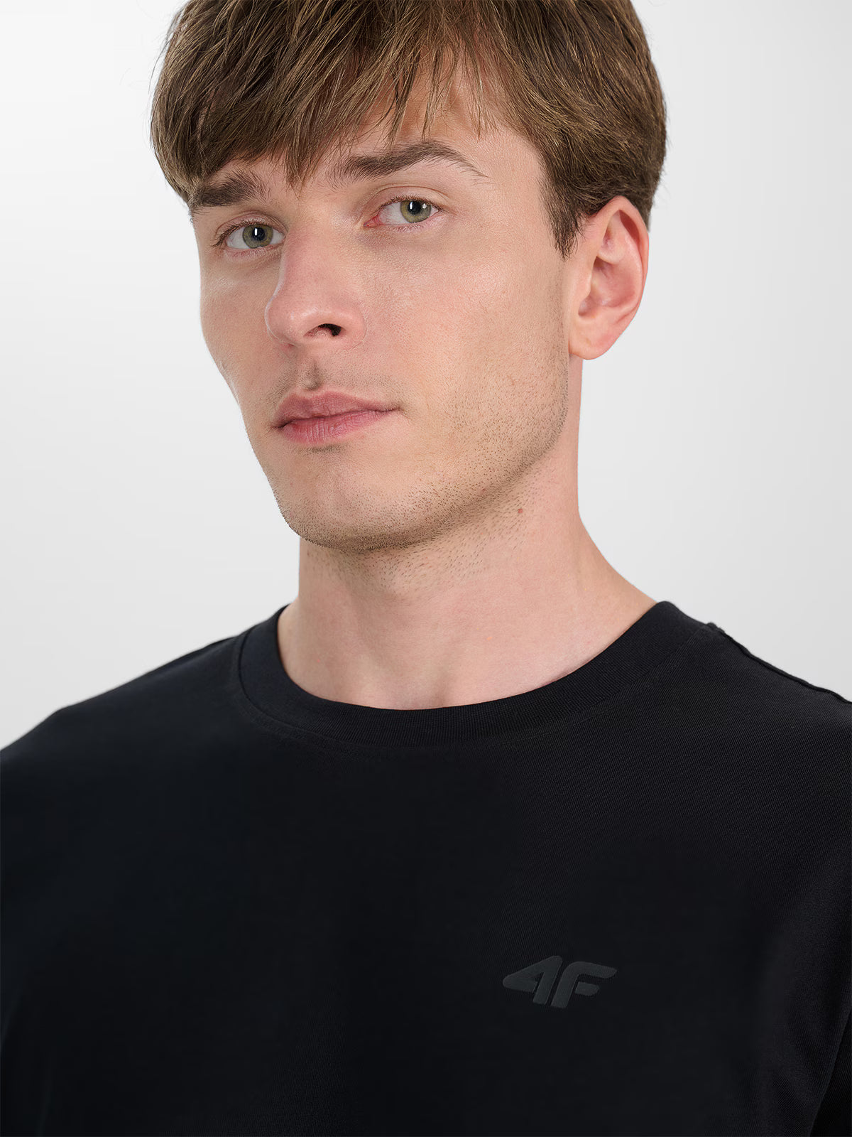 T-shirt regular gładki męski