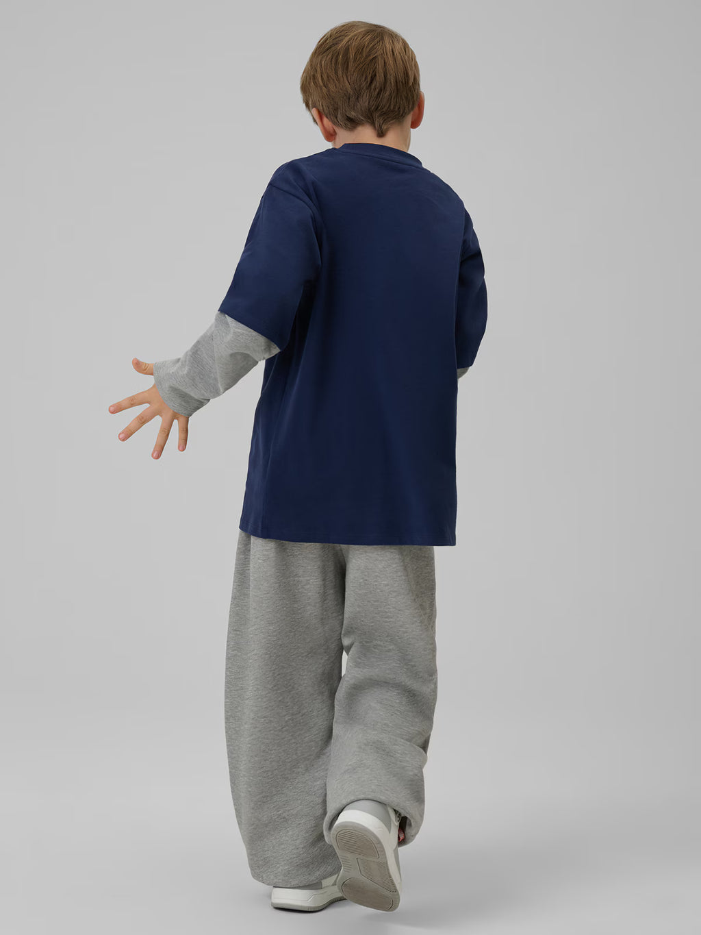 Longsleeve loose z nadrukiem chłopięcy