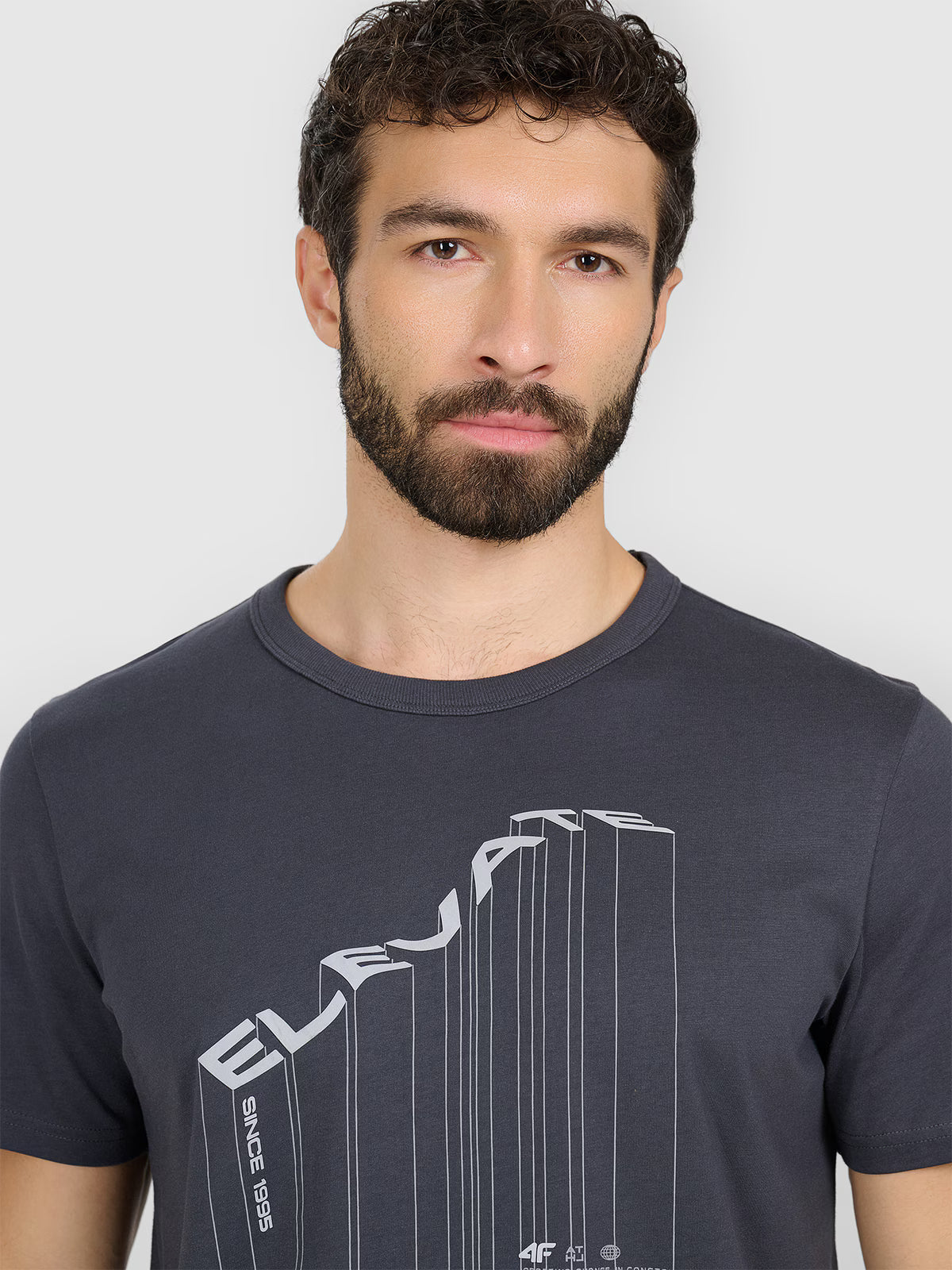 T-shirt regular z nadrukiem męski