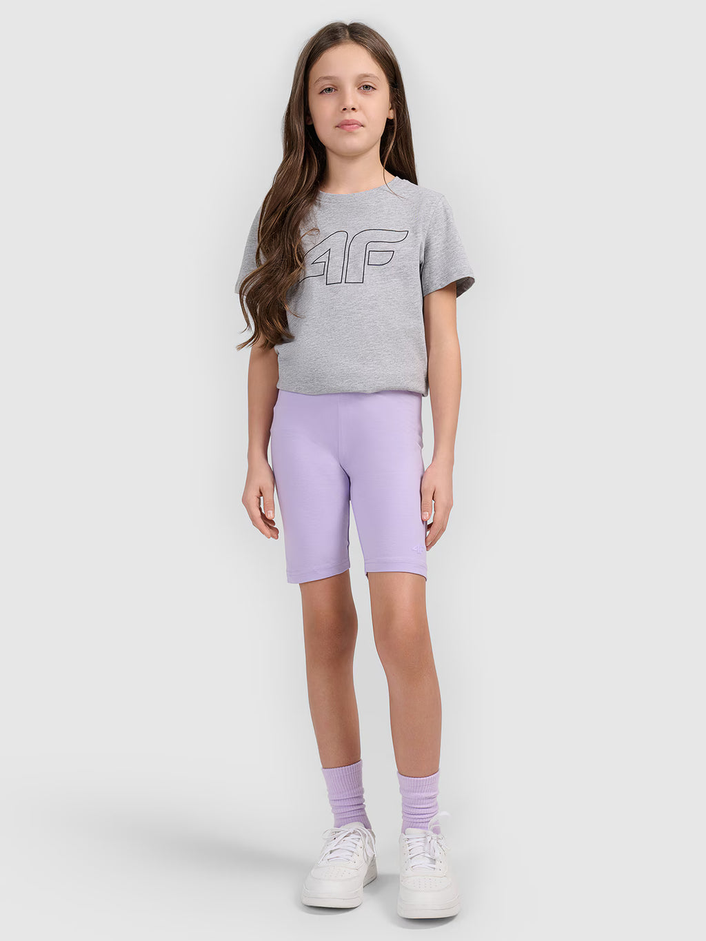 T-shirt oversize z nadrukiem dziewczęcy