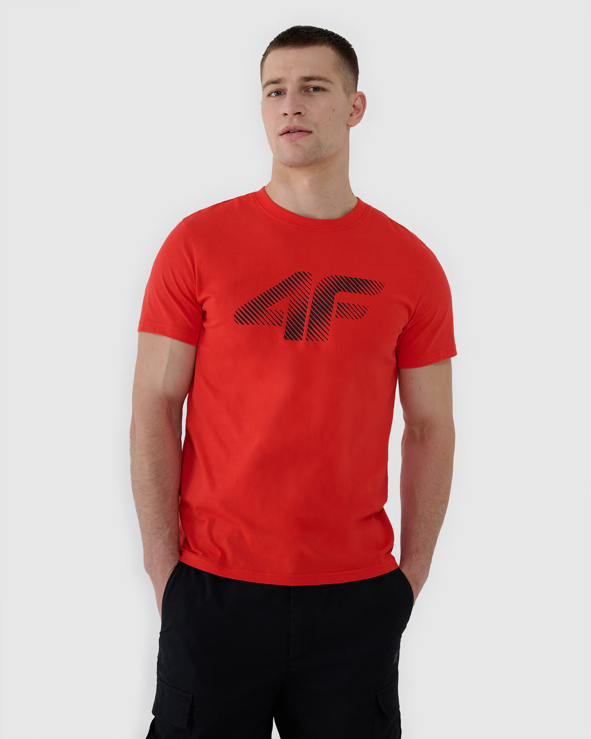 T-shirt regular z nadrukiem męski