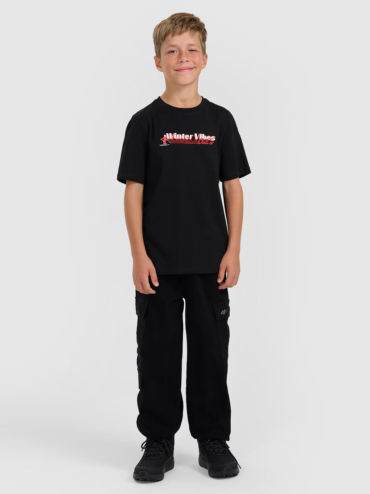 T-shirt regular z nadrukiem chłopięcy