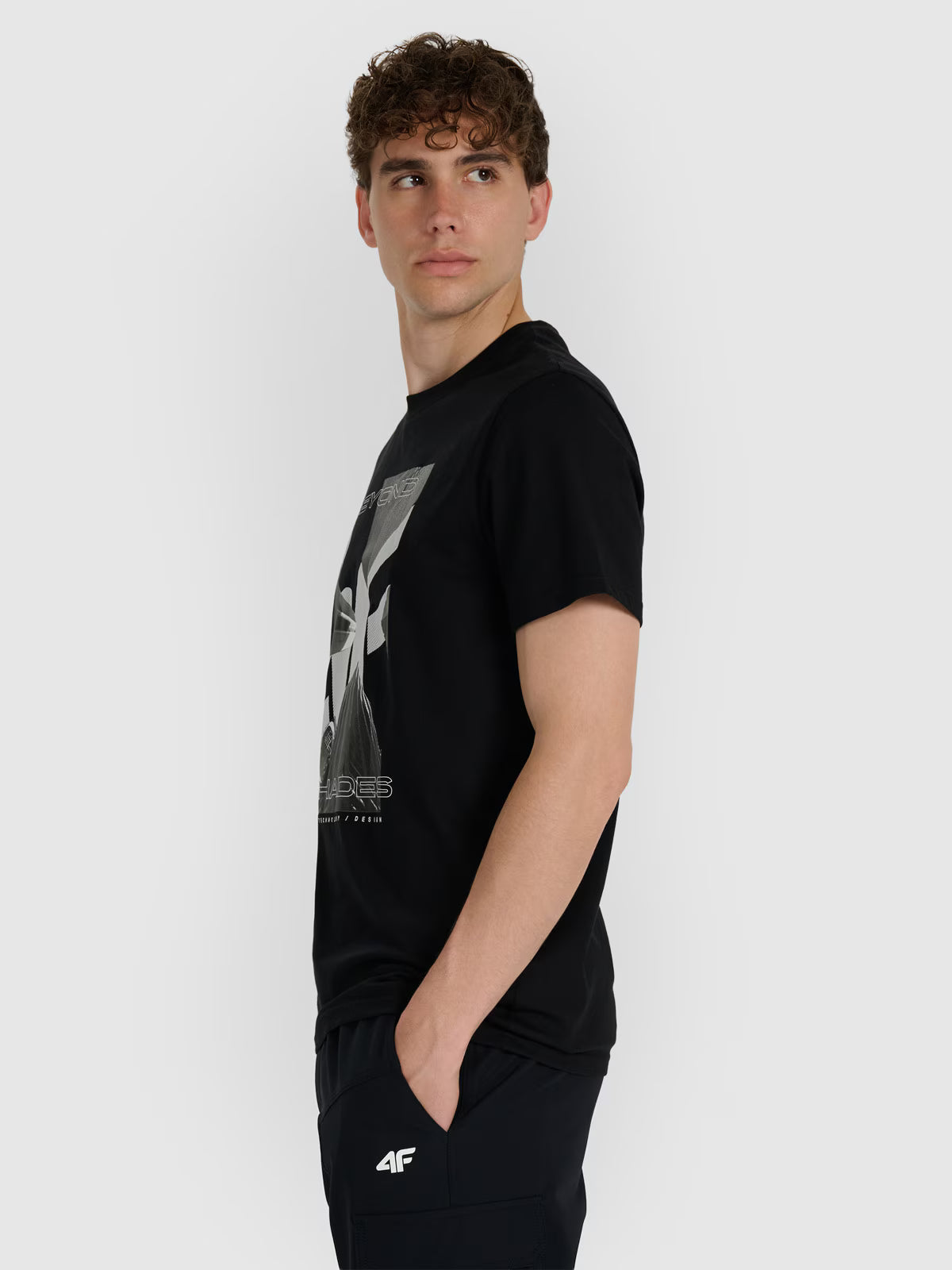 T-shirt regular z nadrukiem męski