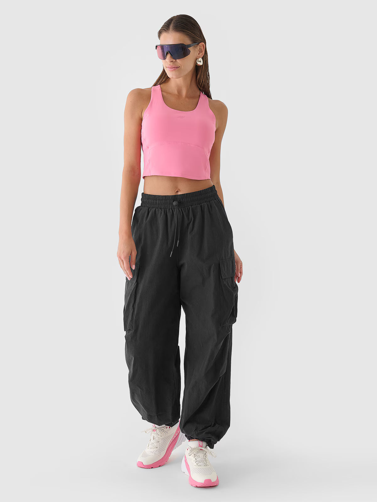 Crop top treningowy szybkoschnący damski