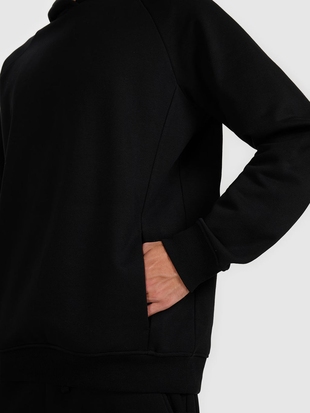 Bluza dresowa nierozpinana z kapturem męska