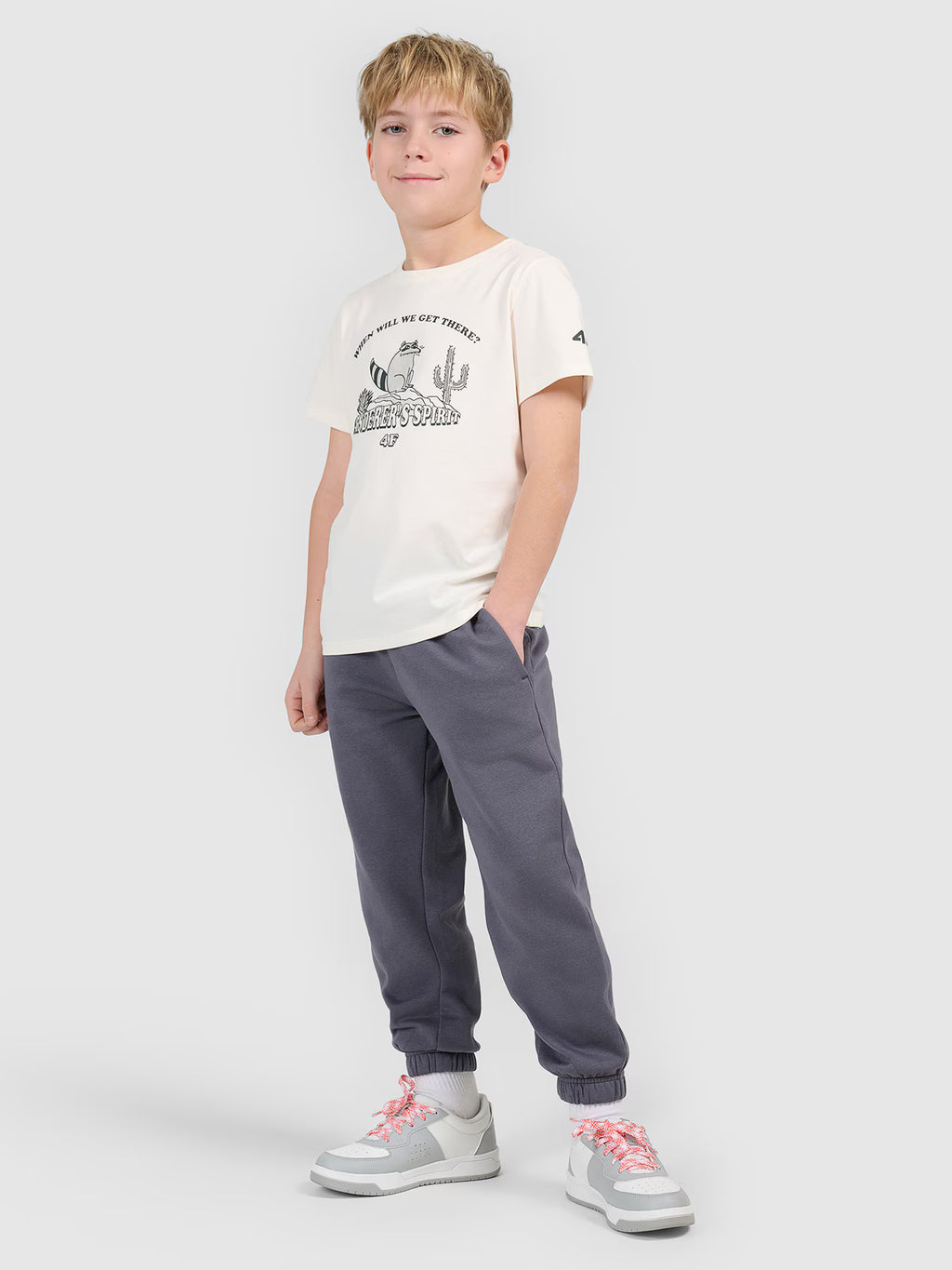 T-shirt regular z nadrukiem chłopięcy