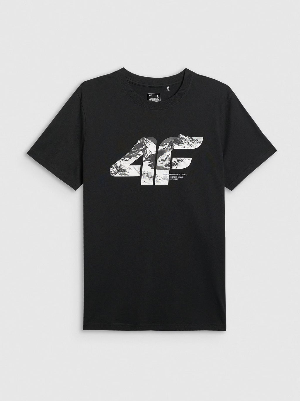 T-shirt regular z nadrukiem męski