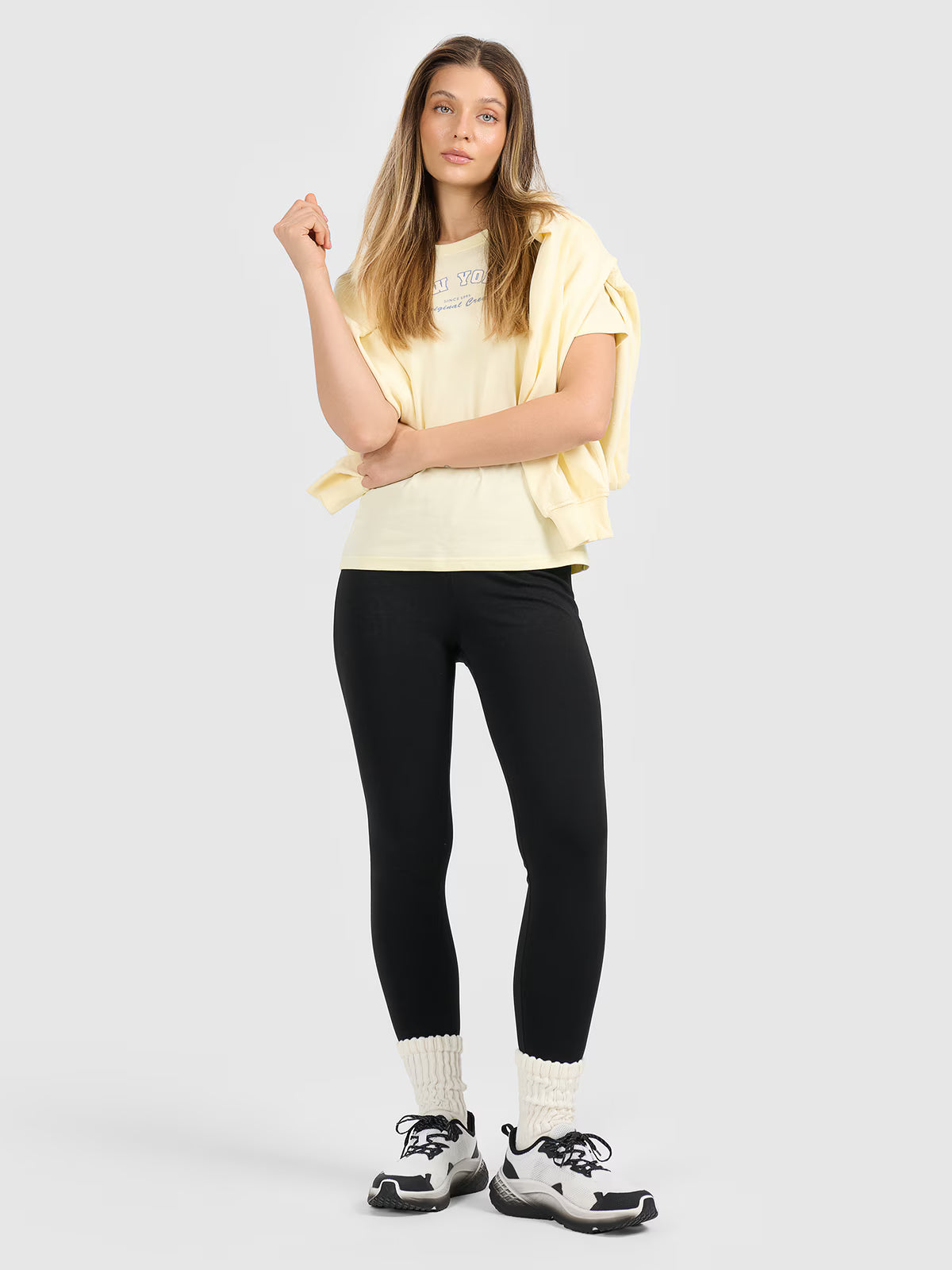 T-shirt regular z nadrukiem damski