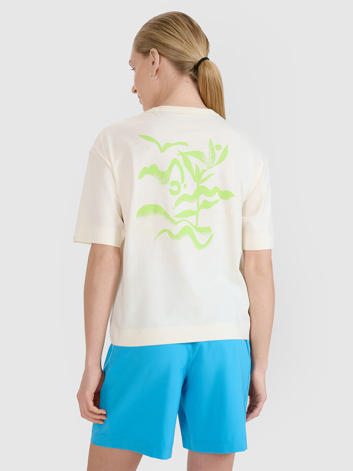 T-shirt regular z nadrukiem damski