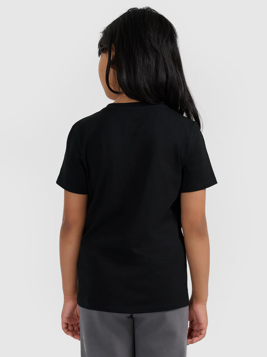 T-shirt regular gładki dziewczęcy