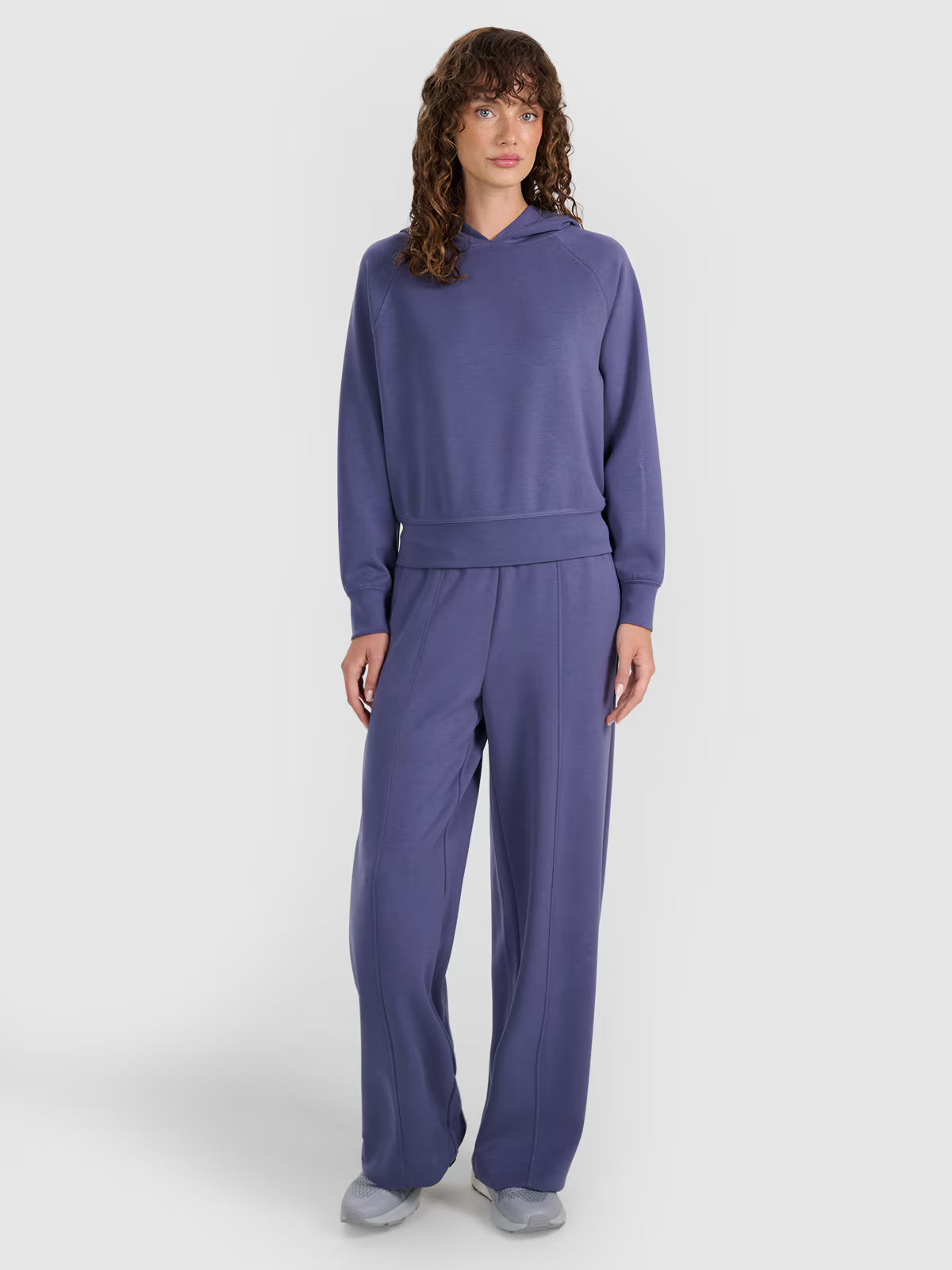 Bluza dresowa nierozpinana z modalem damska
