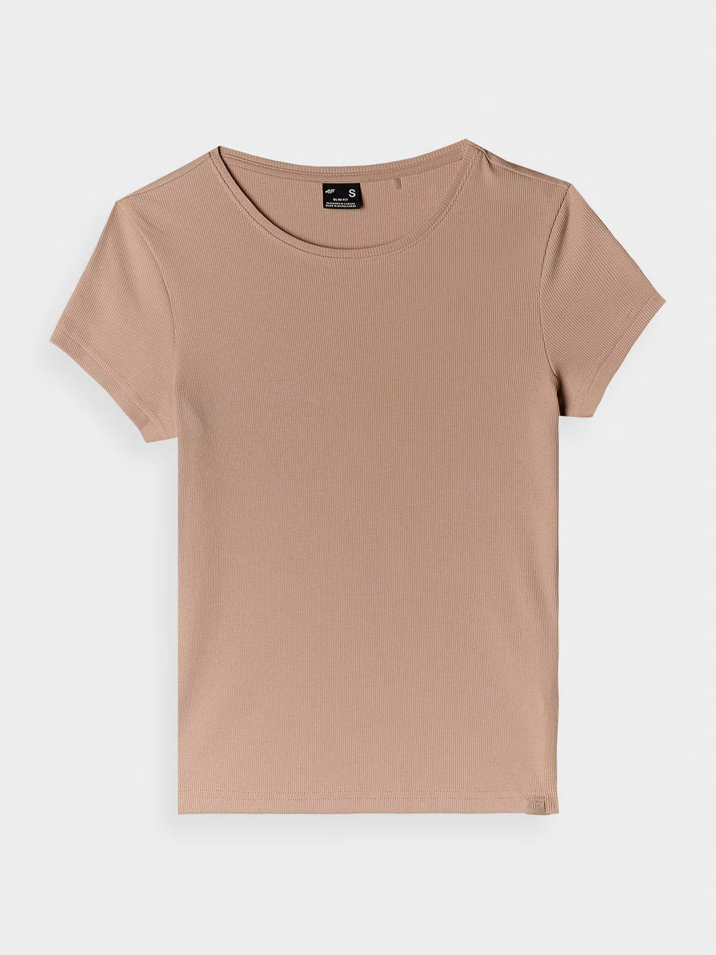 T-shirt slim gładki damski