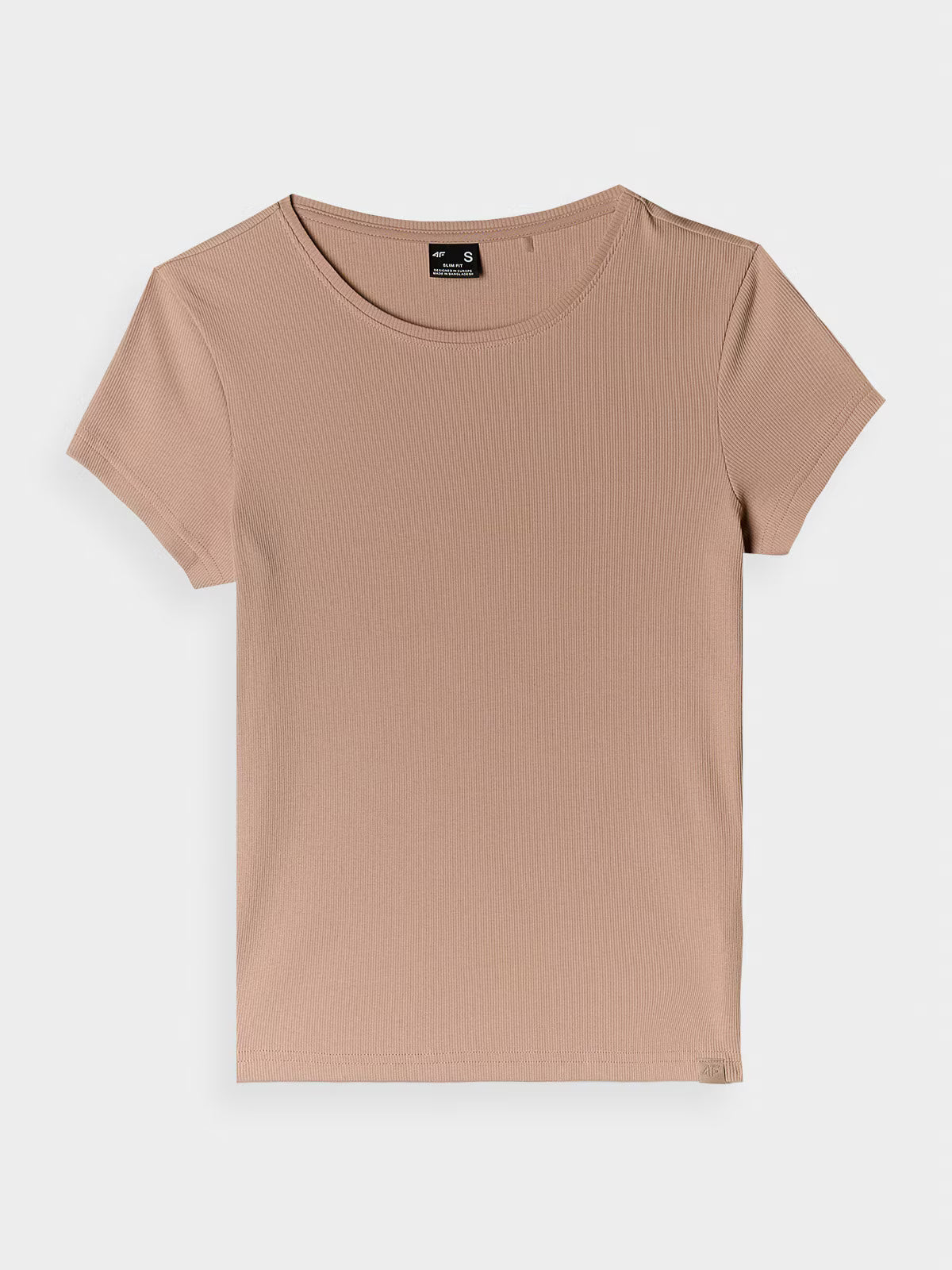 T-shirt slim gładki damski