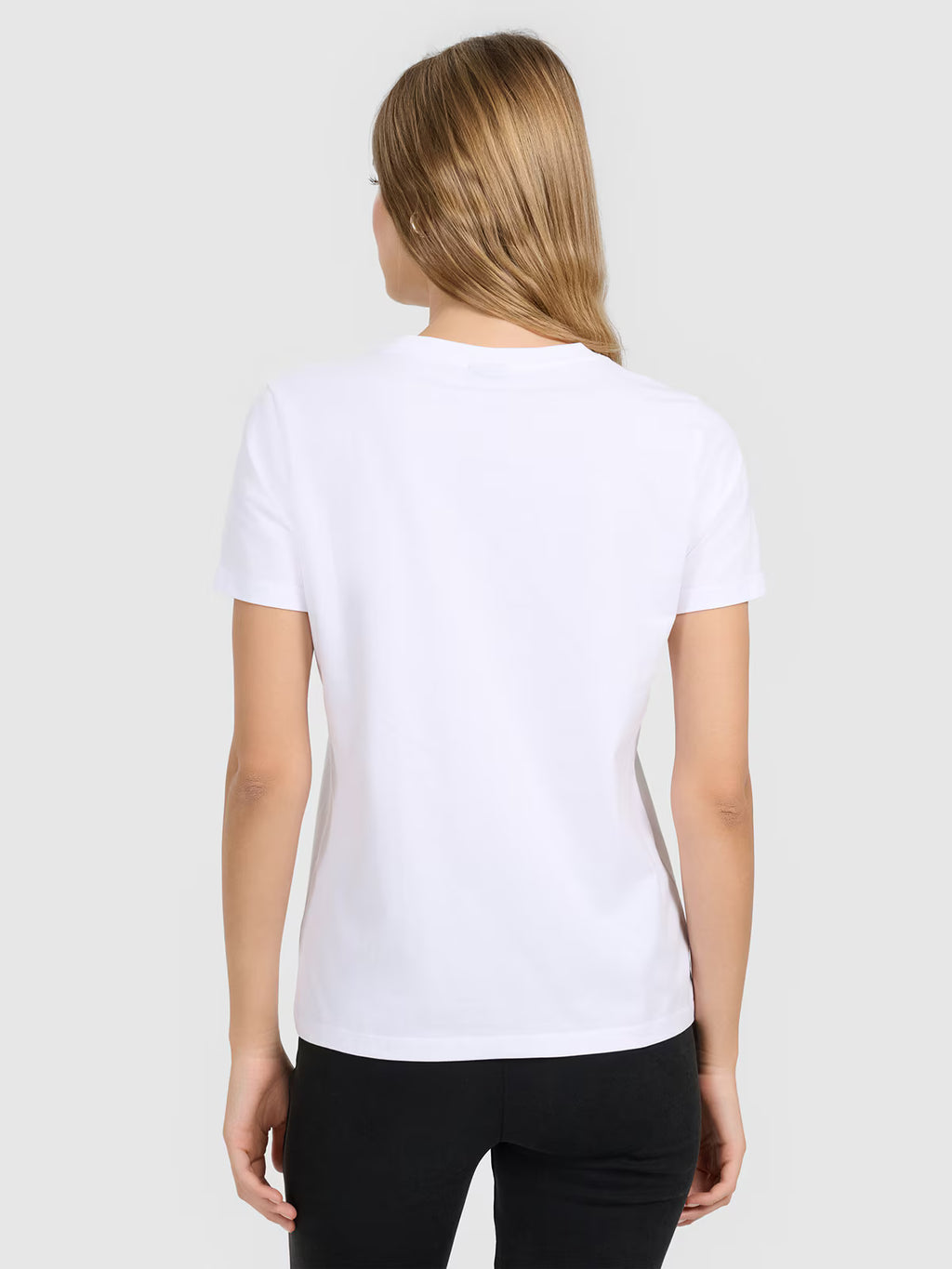 T-shirt regular gładki damski
