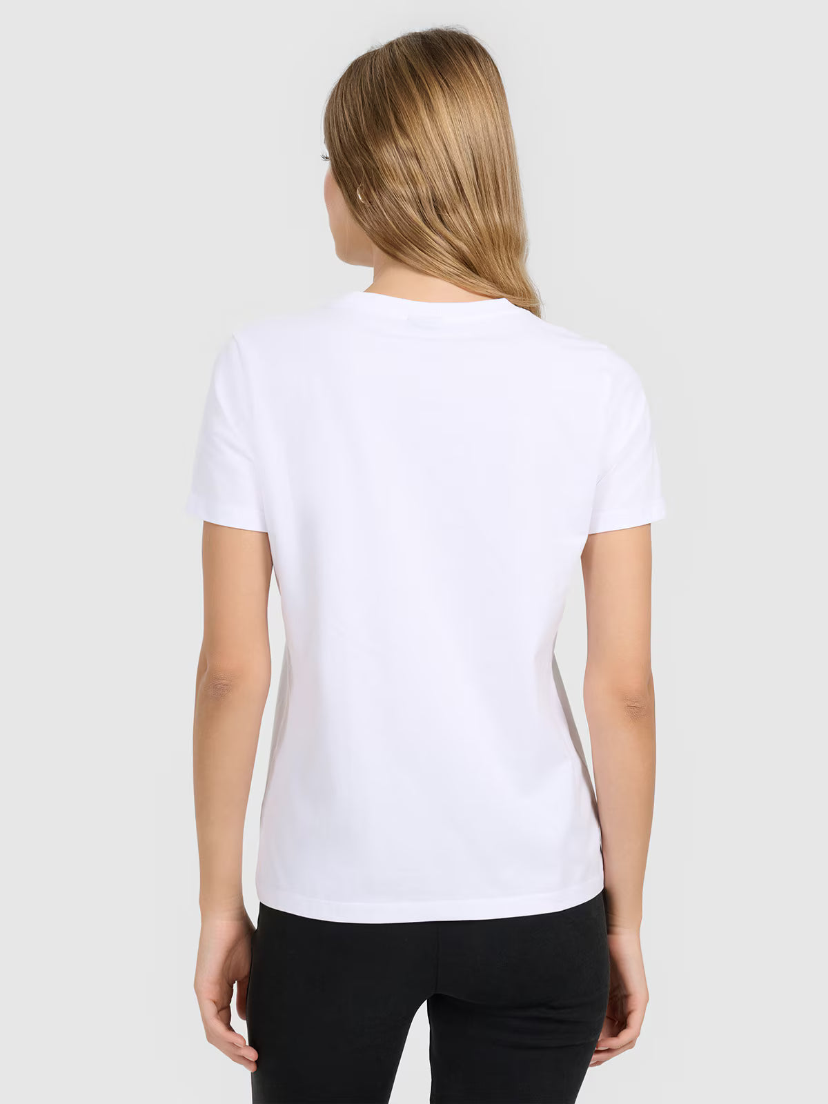 T-shirt regular gładki damski