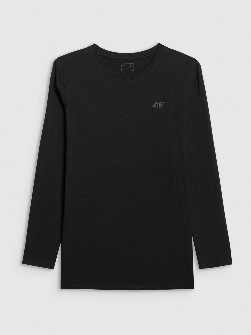 Longsleeve slim gładki męski