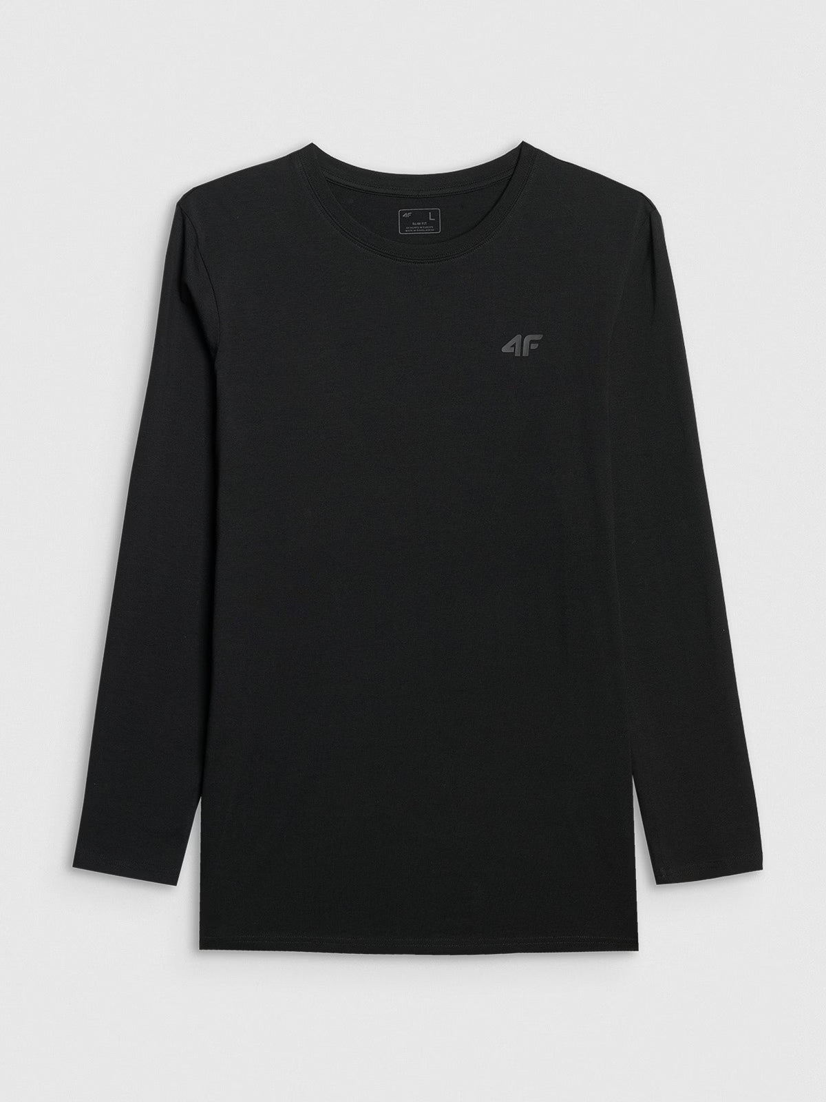 Longsleeve slim gładki męski