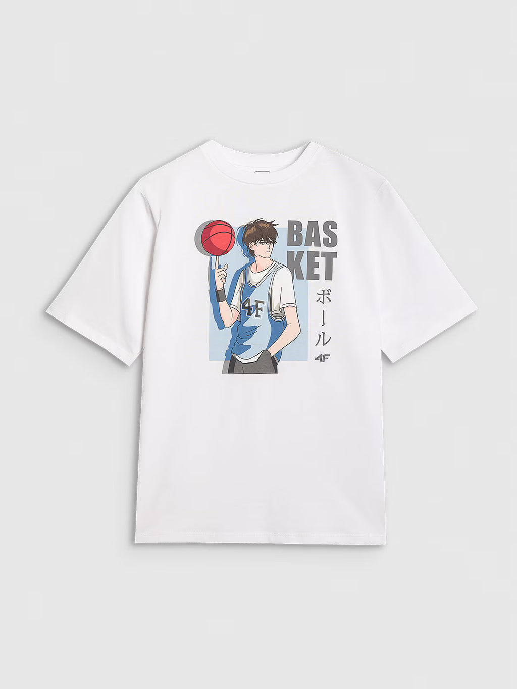 T-shirt oversize z nadrukiem chłopięcy
