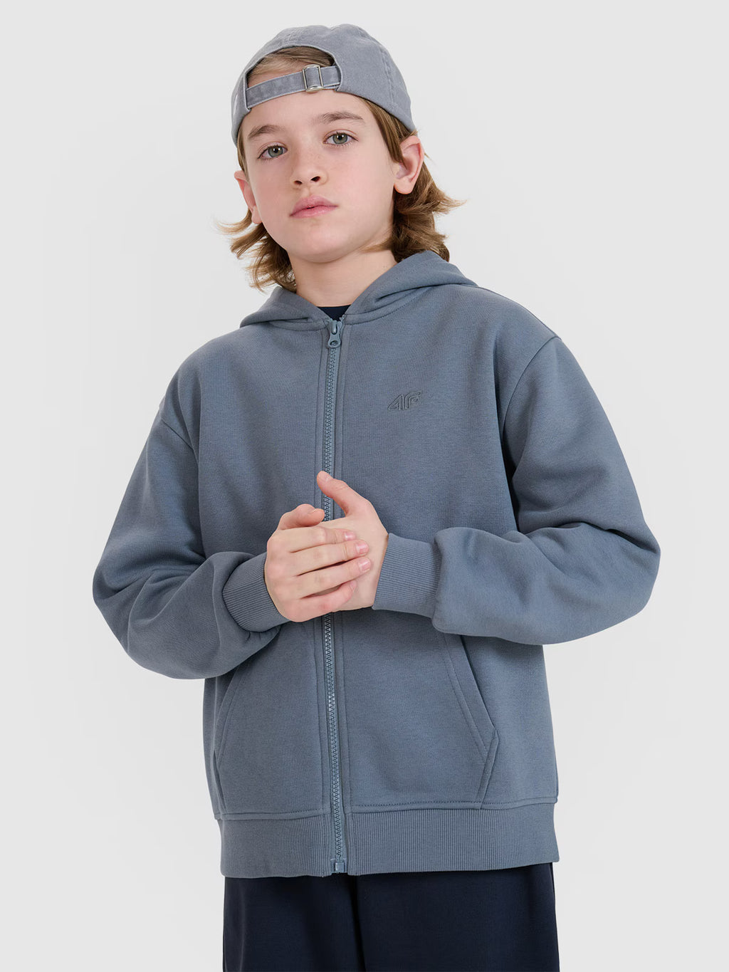 Bluza dresowa rozpinana z kapturem chłopięca