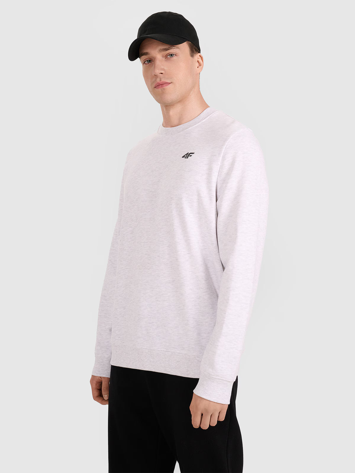 Bluza dresowa nierozpinana bez kaptura męska