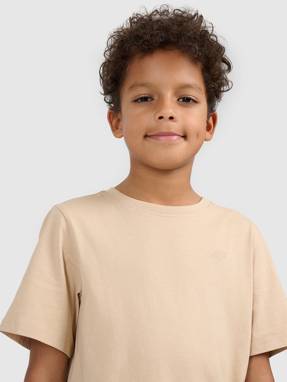 T-shirt regular gładki chłopięcy