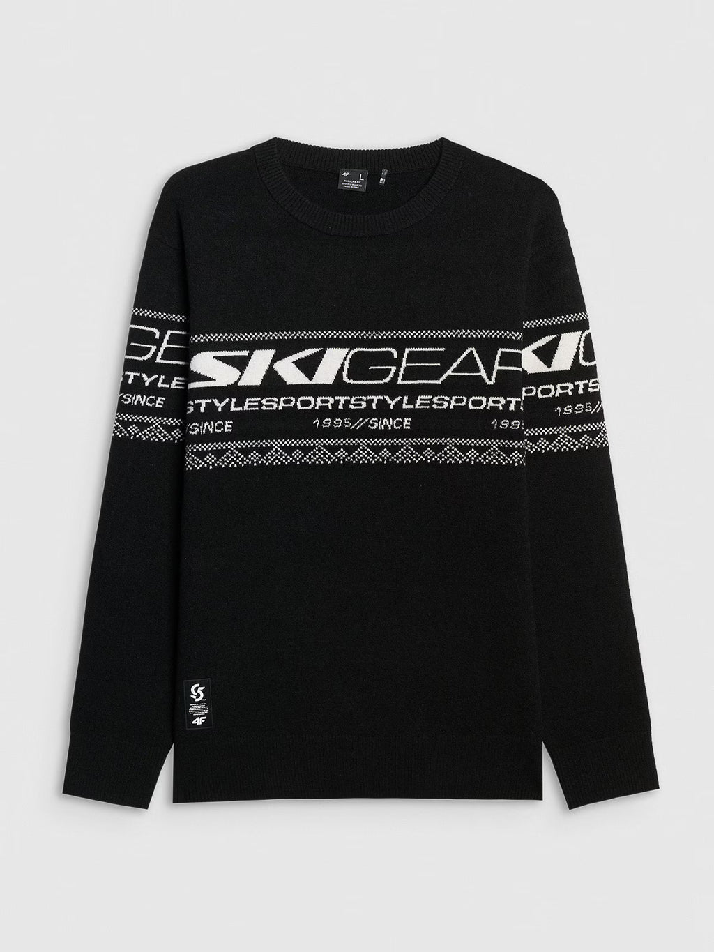 Sweter regular z wełną męski