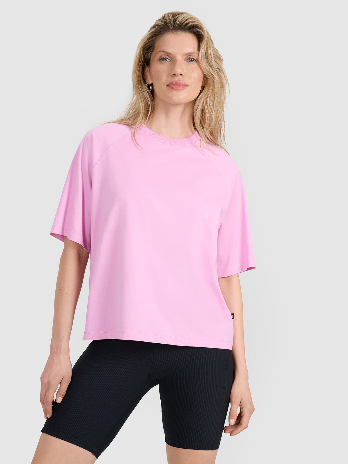 T-shirt oversize gładki damski