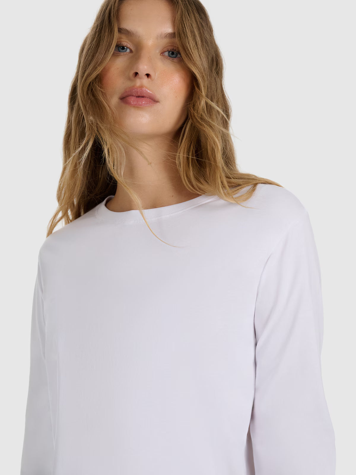 Longsleeve oversize gładki damski
