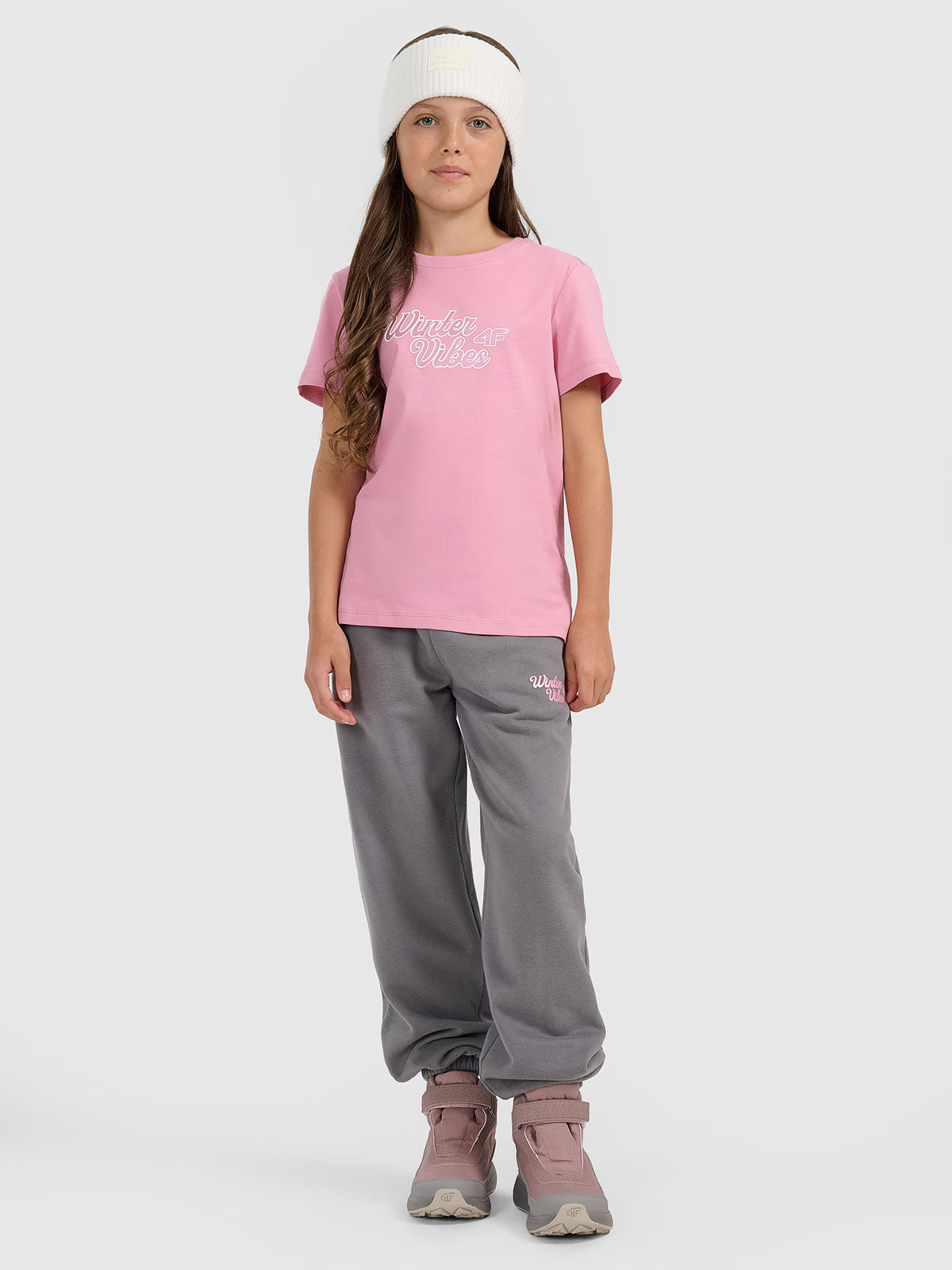 T-shirt regular z nadrukiem dziewczęcy
