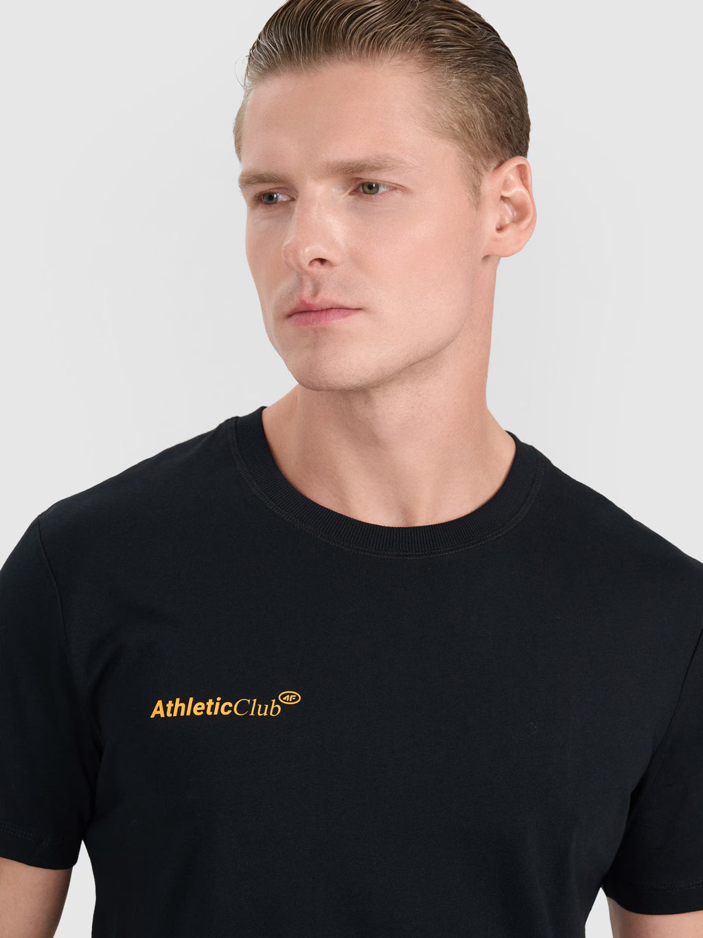T-shirt regular z nadrukiem męski