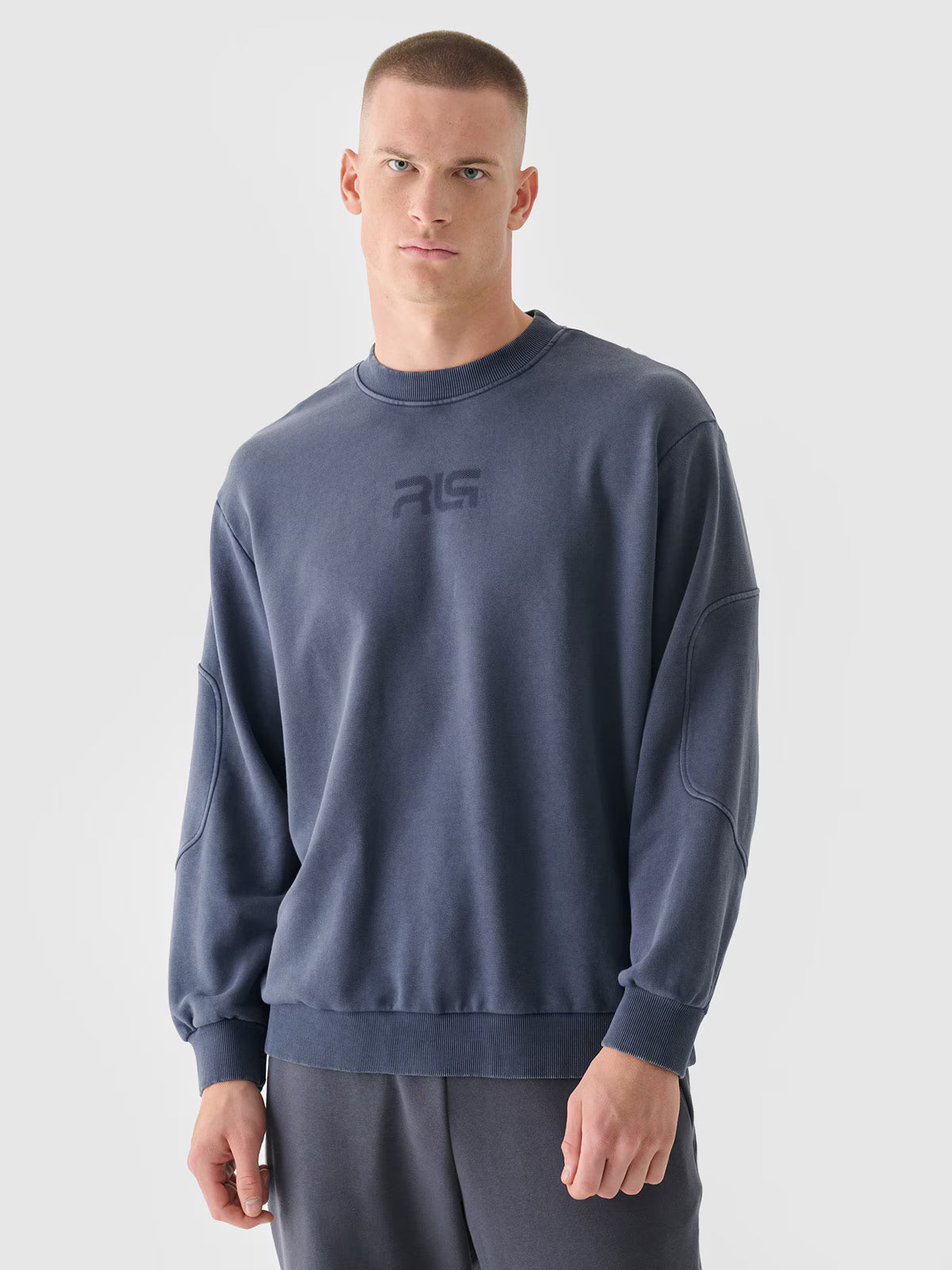 Bluza dresowa oversize bez kaptura męska 4F x Robert Lewandowski