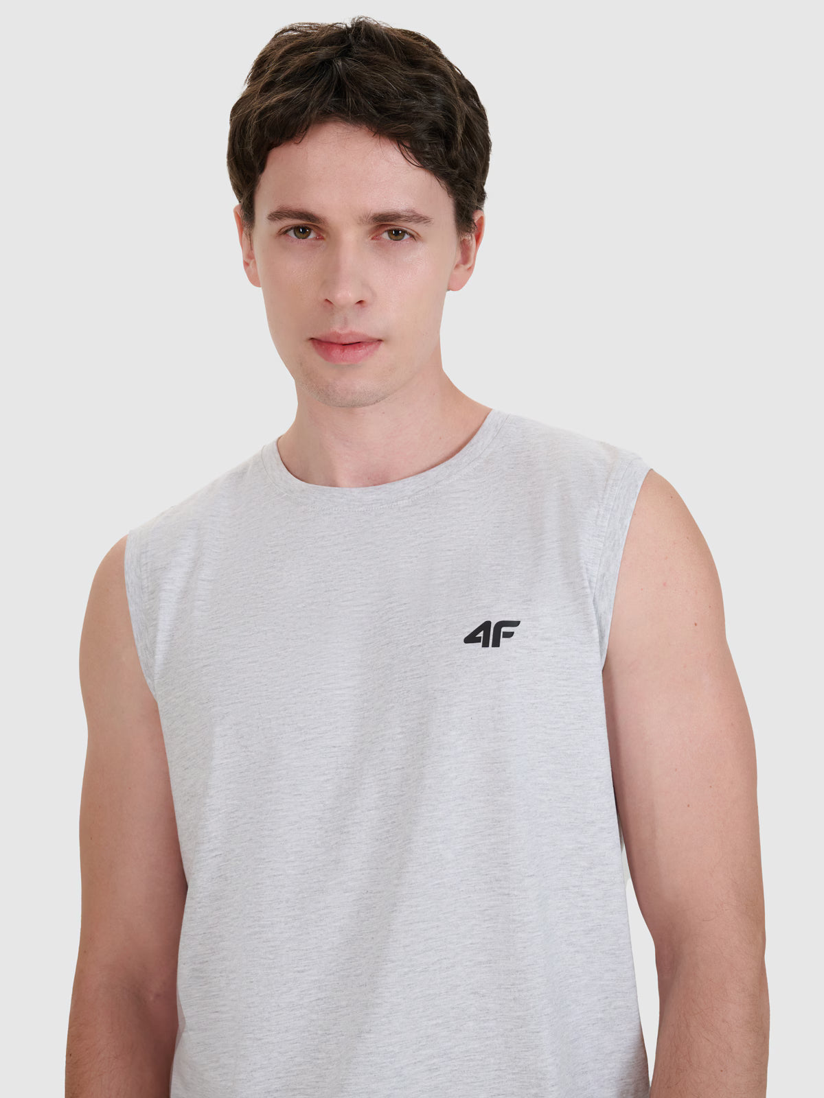 Tank top regular gładki męski