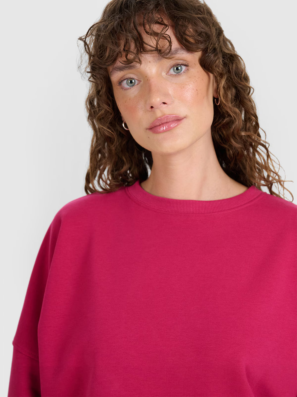 Bluza dresowa nierozpinana bez kaptura damska
