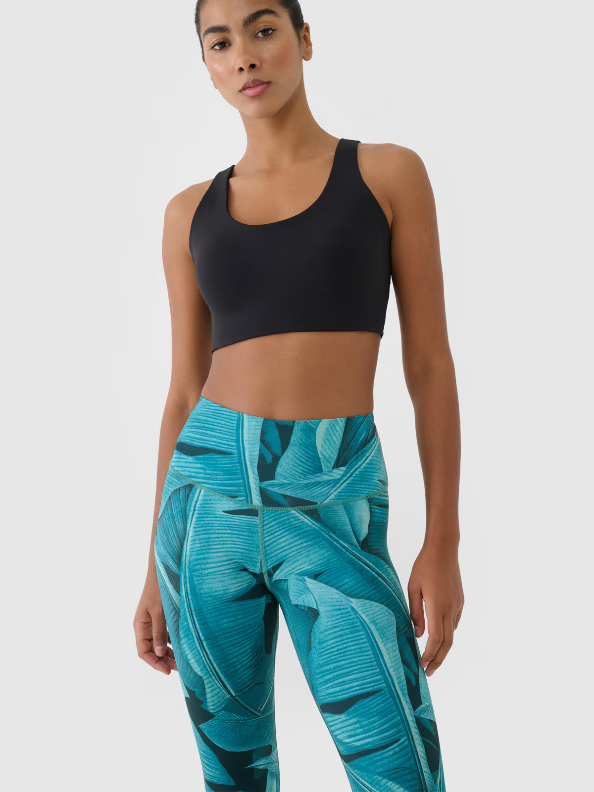 Legginsy treningowe z wysokim stanem damskie