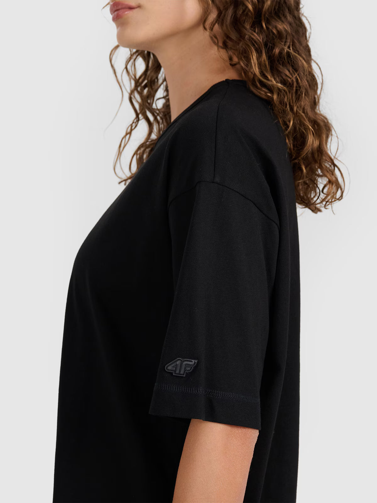 T-shirt oversize gładki damski