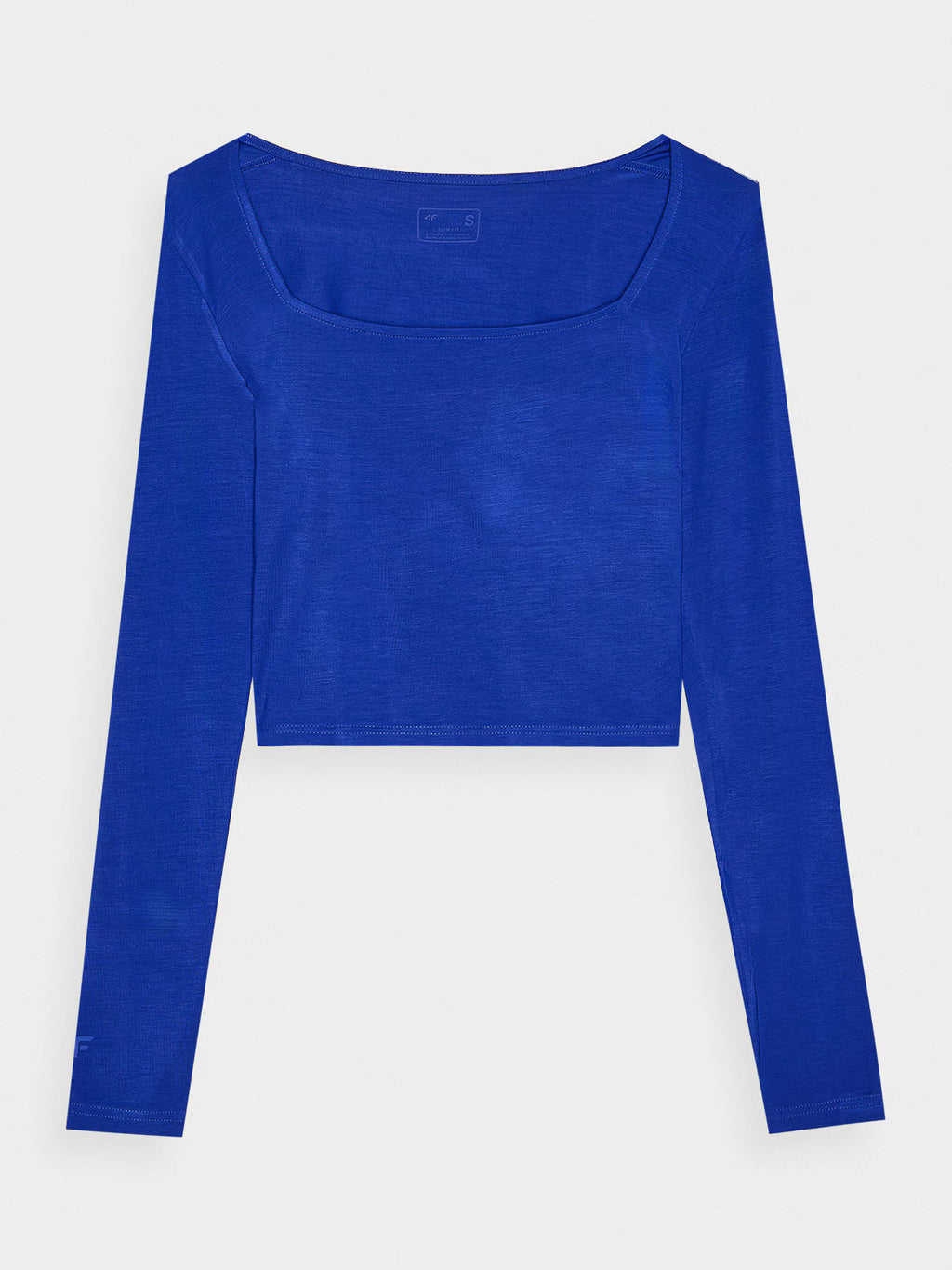 Longsleeve slim gładki damski