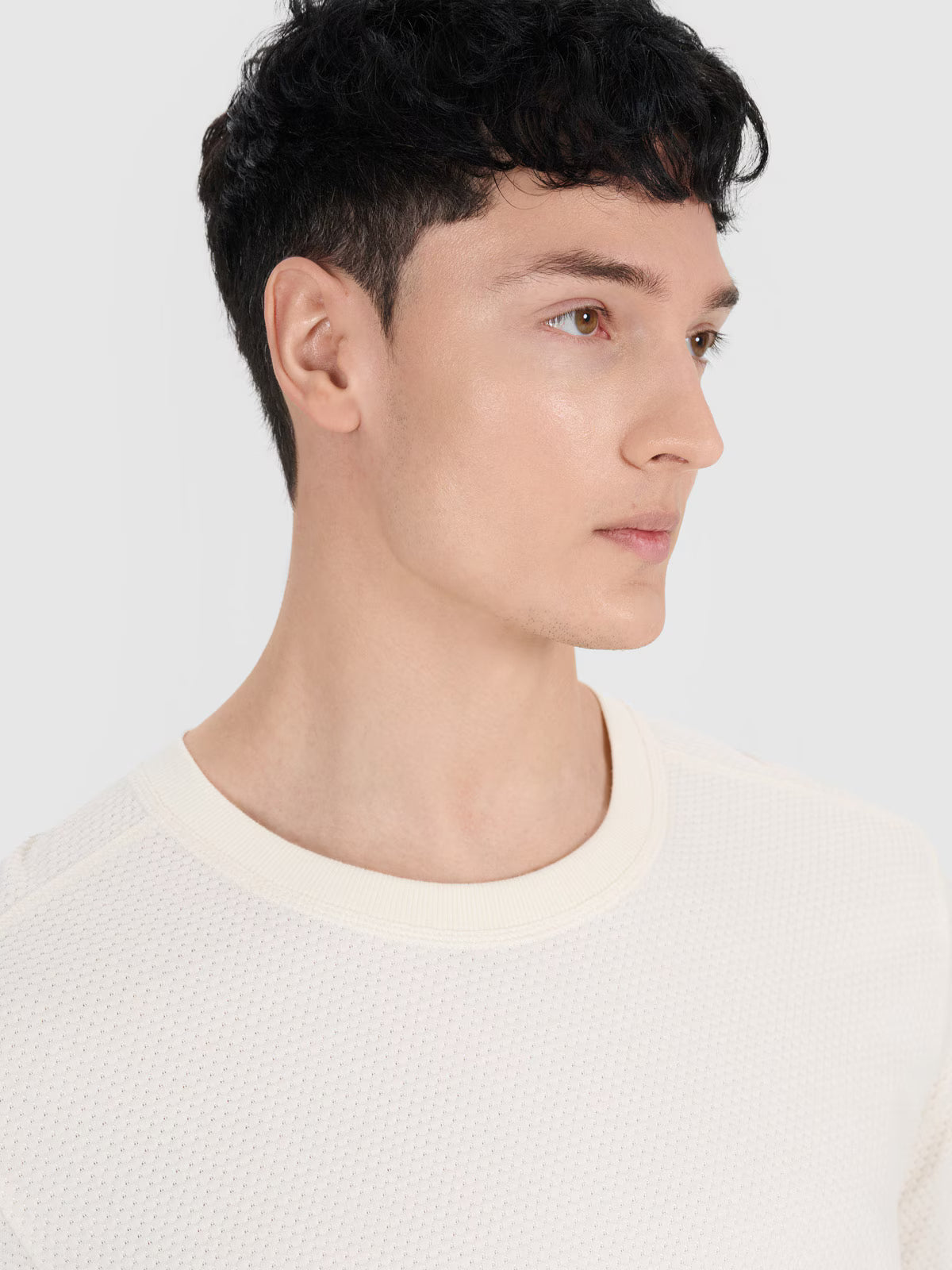 Longsleeve oversize gładki męski