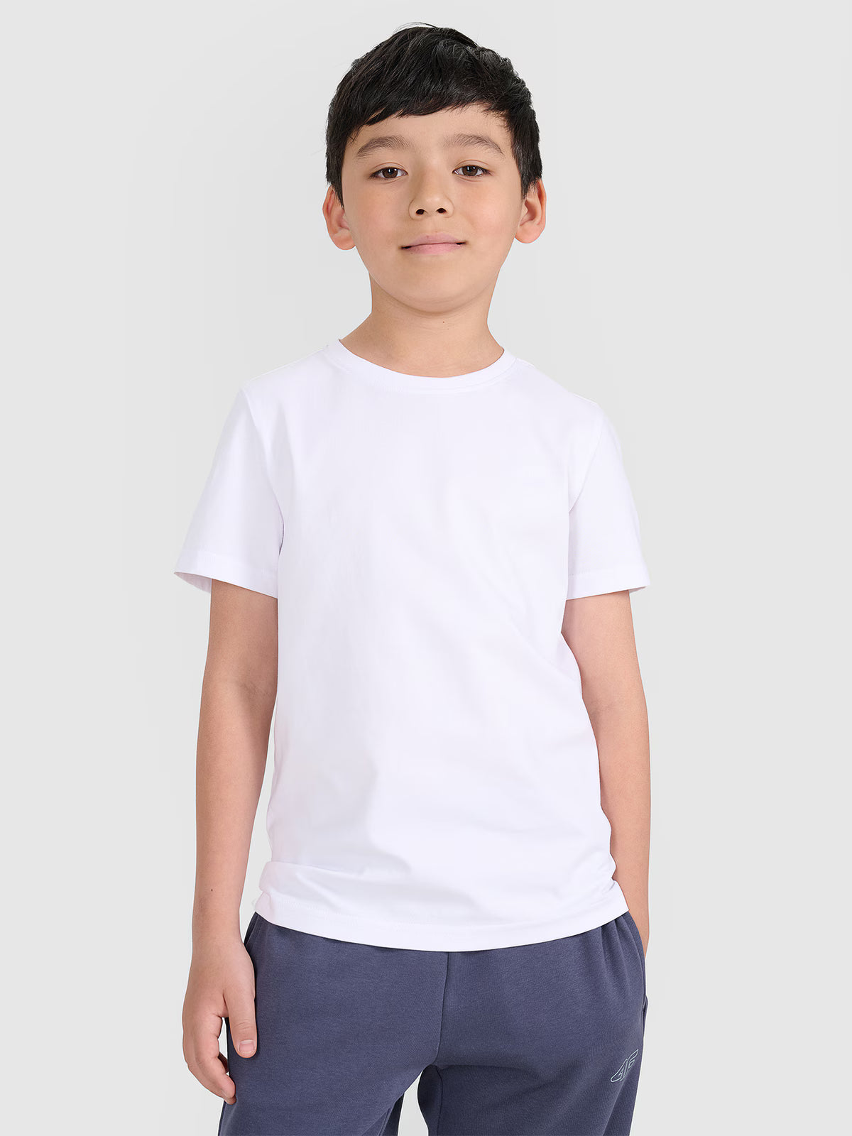 T-shirt regular gładki chłopięcy