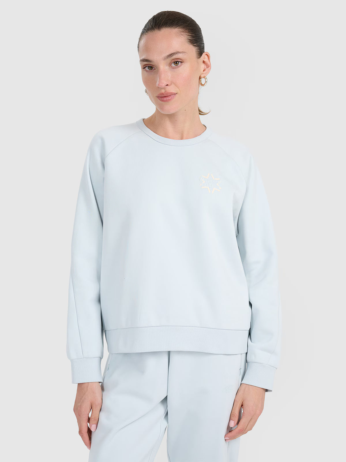 Bluza dresowa nierozpinana bez kaptura damska