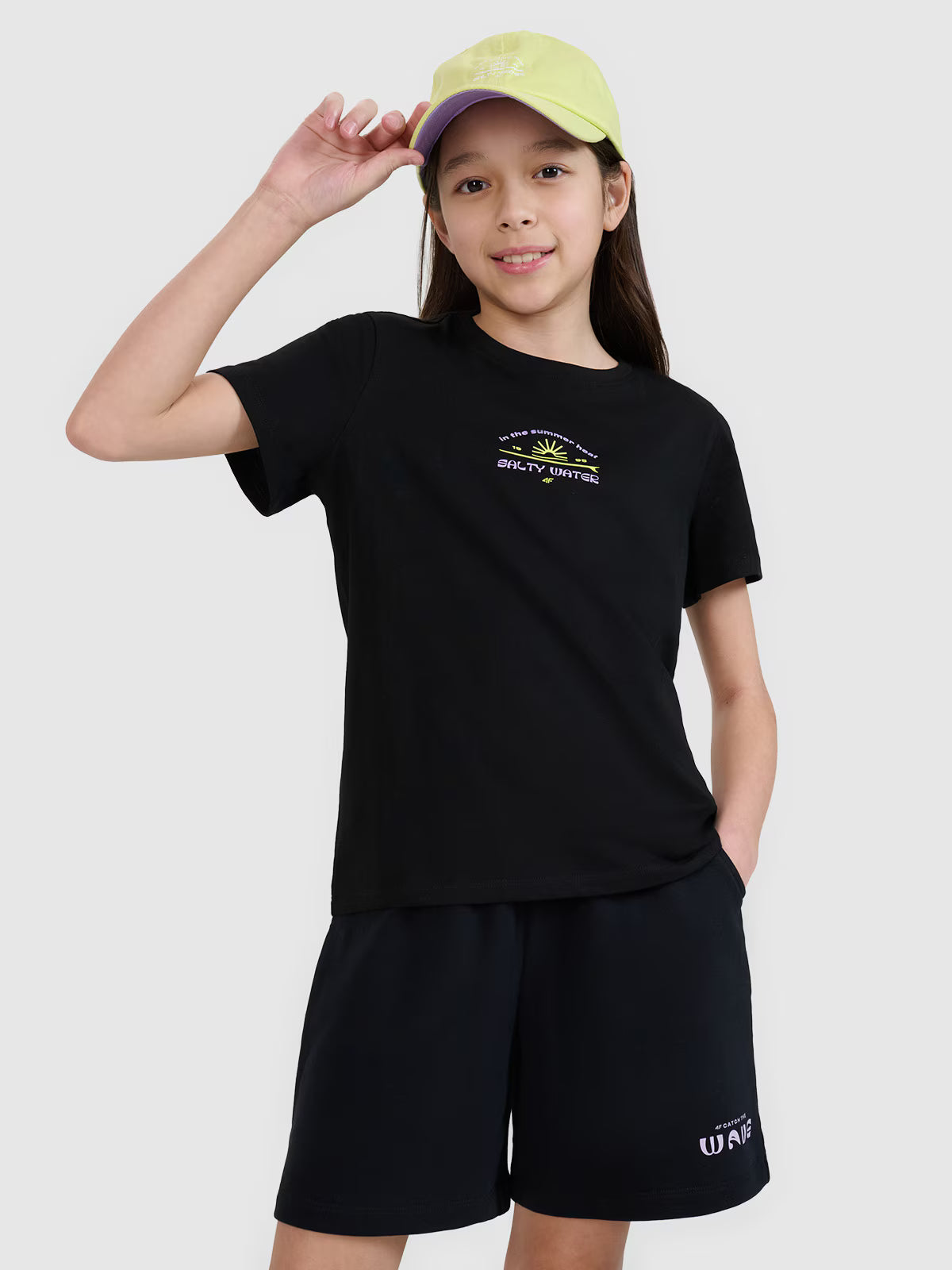 T-shirt regular z nadrukiem dziewczęcy