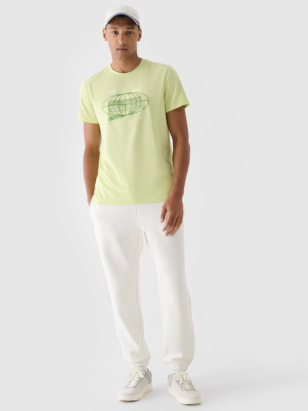 T-shirt regular z nadrukiem męski