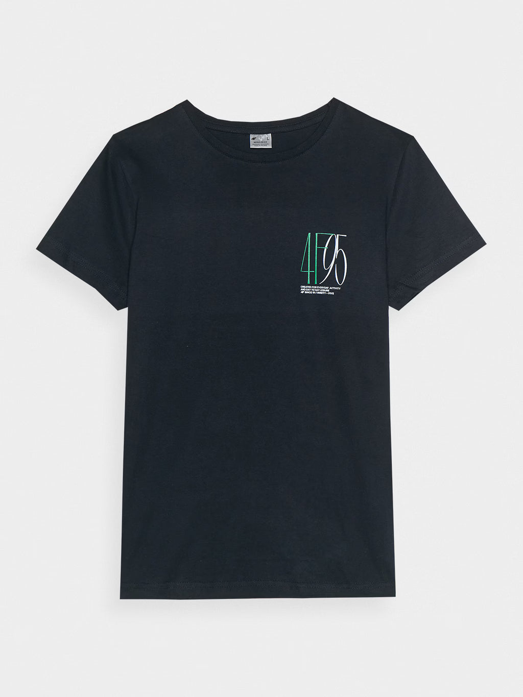 T-shirt slim z nadrukiem damski